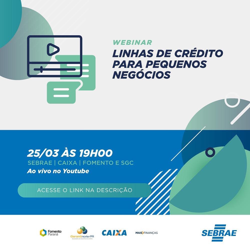 LIVE sobre Linhas de Crédito para Pequenos Negócios