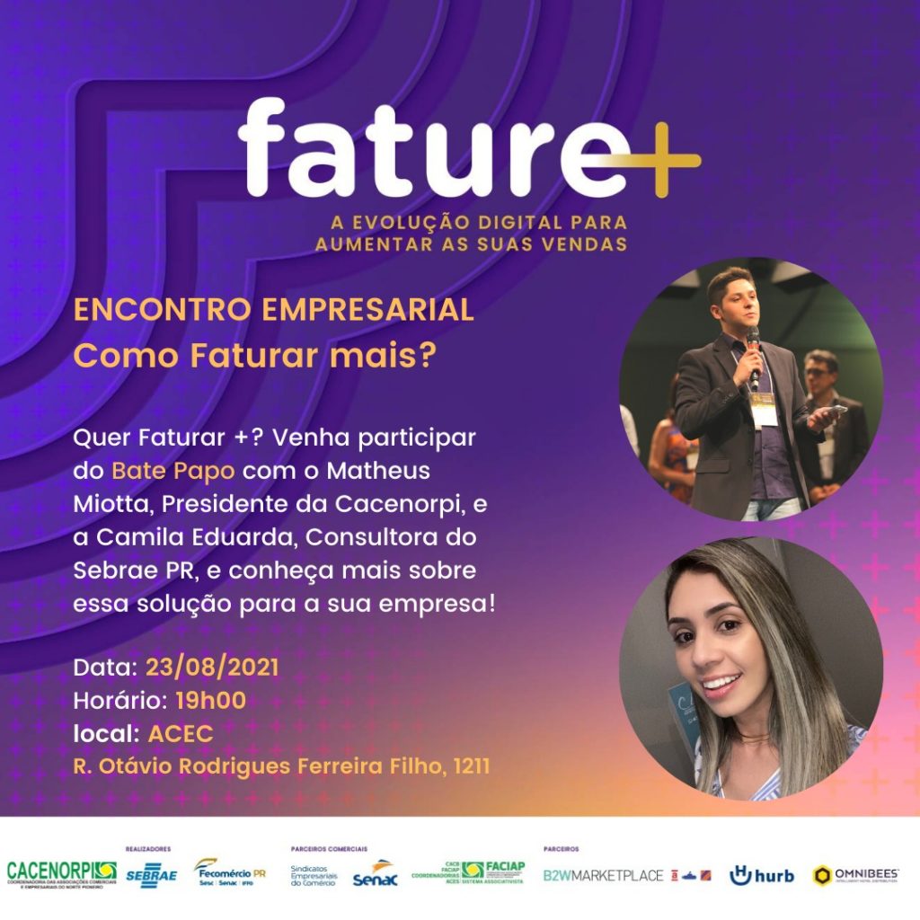 Encontro Empresarial, Como faturar mais? – 23/08/2021.