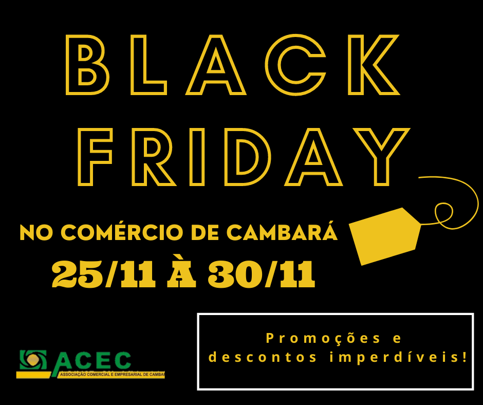 Black Friday no Comércio de Cambará.