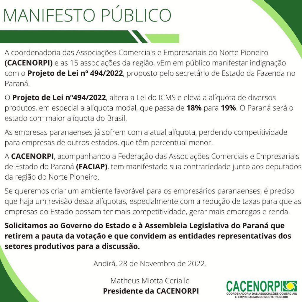 Manifesto Público